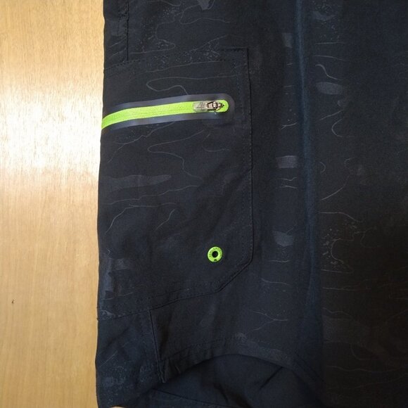 ZEROXPOSUR MEN'S XXL BLACK CAMO SWIM TRUNKS SHORTS NEW BEACH VACATION - Picture 2 of 6